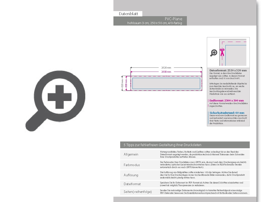 Product Bild hochwertige_pvc-plane_250_x_50_cm__4_0-farbig_bedruckt__hohlsaum_links_und_rechts_(durchmesser_hohlsaum_3_0_cm)