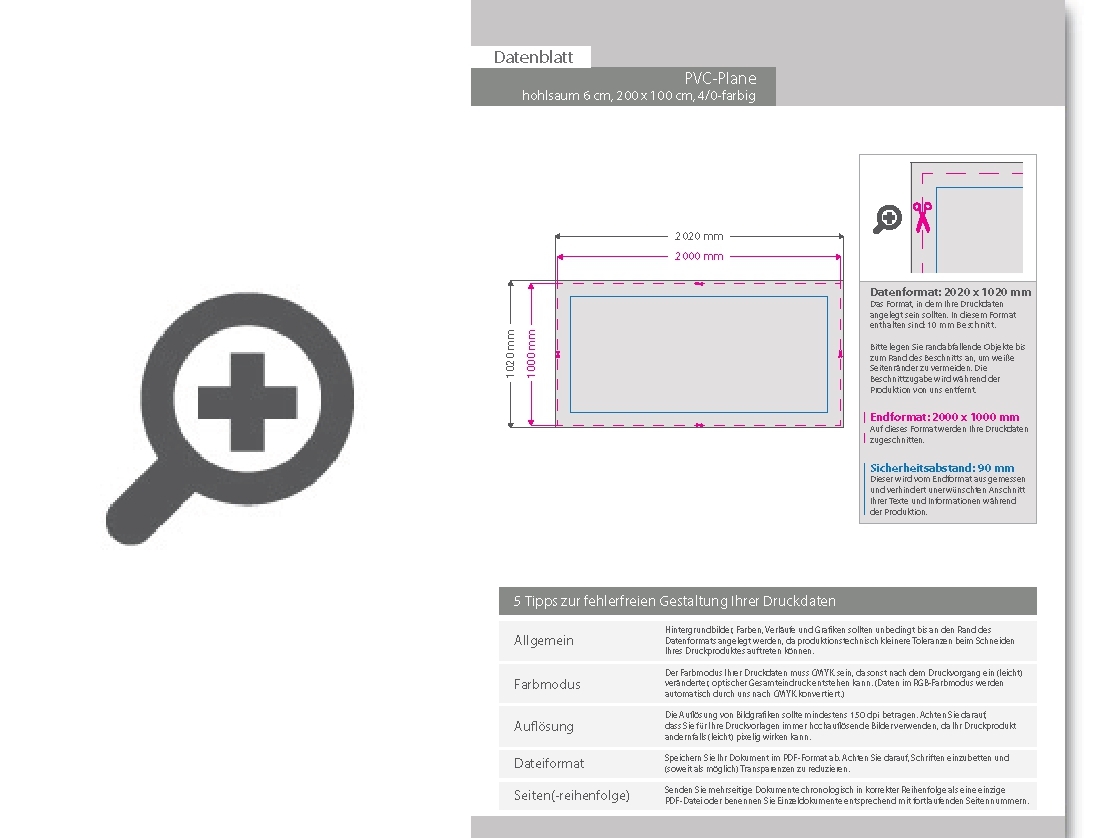 Product Bild hochwertige_pvc-plane_200_x_100_cm__4_0-farbig_bedruckt__hohlsaum_links_und_rechts_(durchmesser_hohlsaum_6_0_cm)